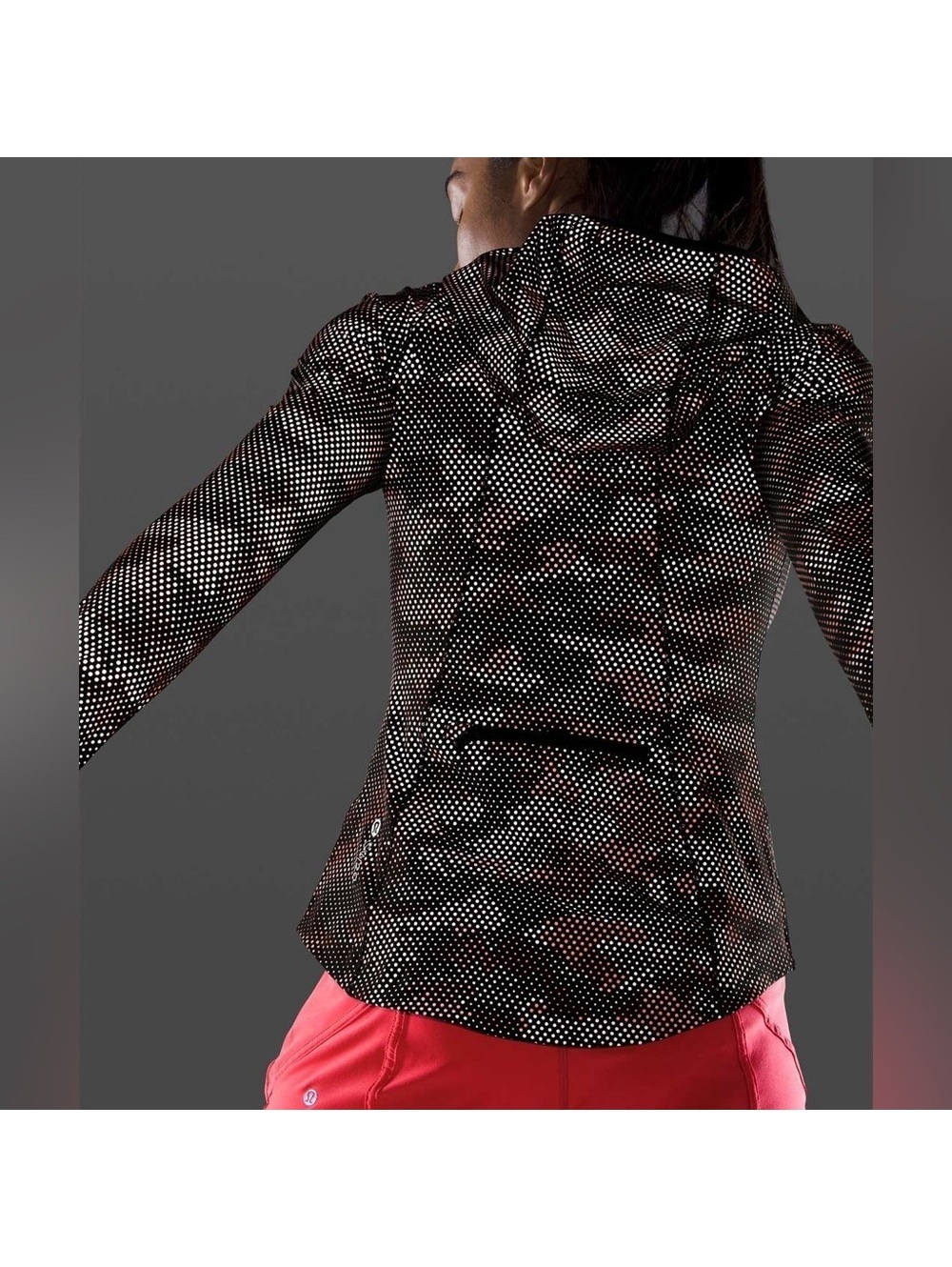 🆕✨ Lululemon Mist Over Windbreaker Reflective SeaWheeze - Camo Orange Multi